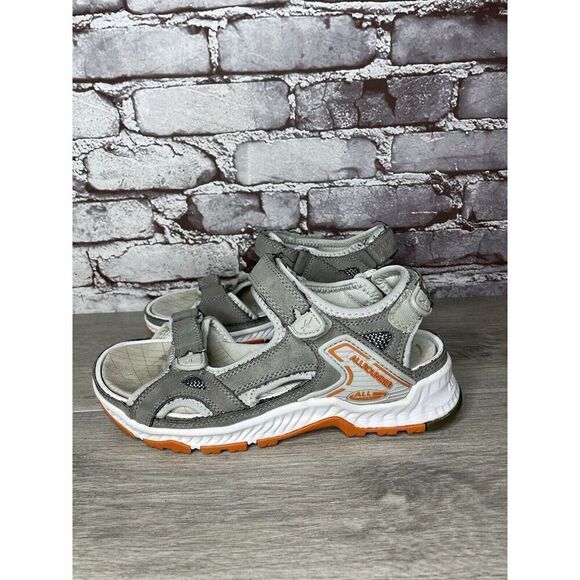 Mephisto Allrounder Lagoona Larmessa Grey Nubuck Textile Strap Sandals Women 10M - Picture 12 of 16